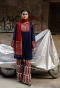 Embroidered Lawn 3 Piece Unstitched Suit Blue JL-HU-Mosaic-A-25 - Summer Collection