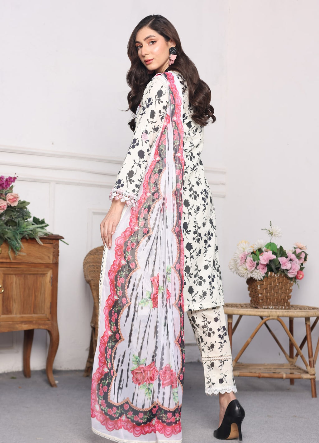 Embroidered Stitched 3 Piece Lawn Suit PD-24-103-Ready to Wear