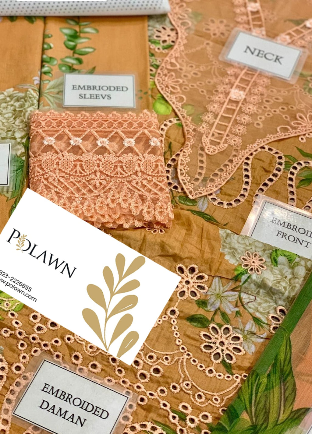 Embroidered Lawn 3 Piece Unstitched Suit  MBL-MPT-2602-A-25 - Summer Collection