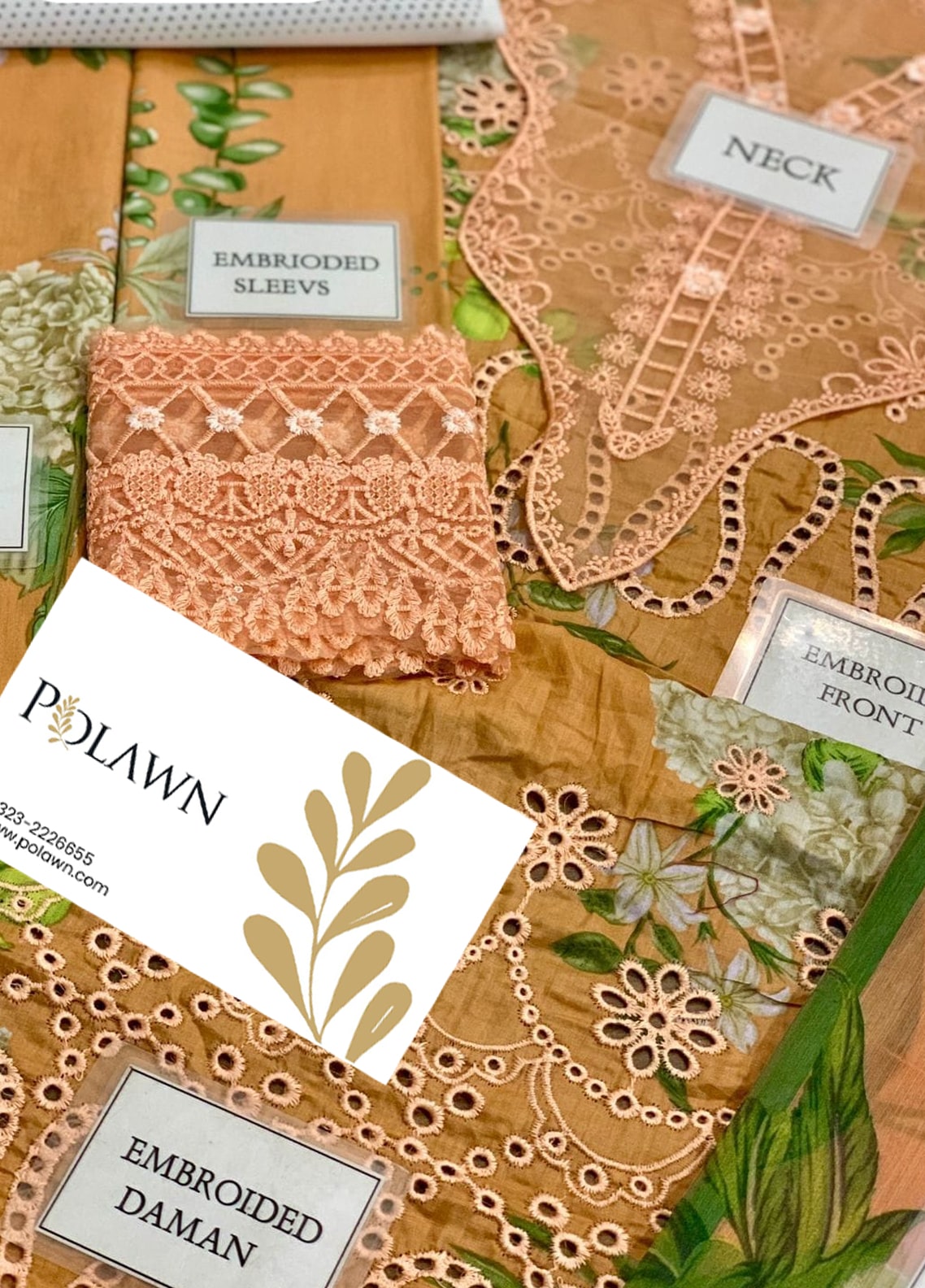 Embroidered Lawn 3 Piece Unstitched Suit  MBL-MPT-2602-A-25 - Summer Collection