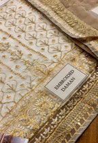 Embroidered Chiffon 3 Piece Unstitched Suit AJCF-D17-25 - Party Wear