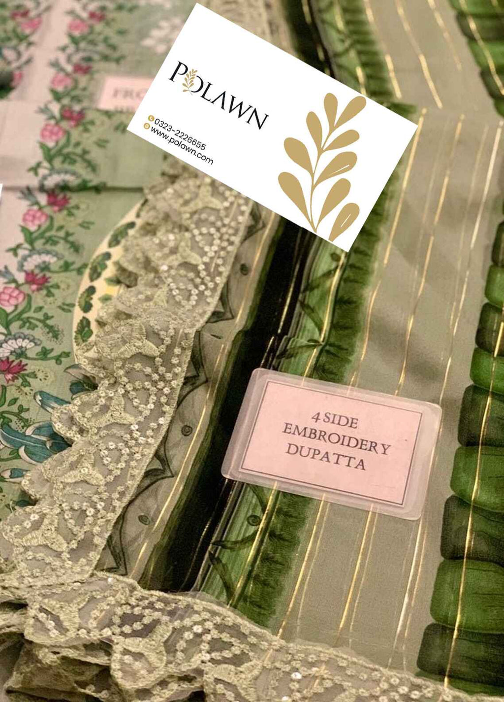 Embroidered Lawn 3 Piece Unstitched Suit MBL-MPT-2514-A-25 - Summer Collection