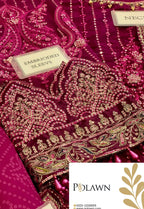 Embroidered Chiffon 3 Piece Unstitched Suit MBC-MPC-25-102 - Party Wear