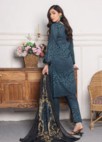 Embroidered Stitched 3 Piece Lawn Suit PD-24-104-B- Ready to Wear