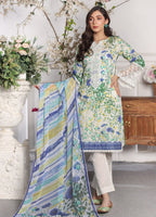 Embroidered Stitched 3 Piece Lawn Suit PD-24-105-Ready to Wear