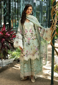 Embroidered Lawn 3 Piece Unstitched Suit EL-ESA-4B-26 - Summer Collection