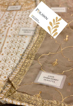 Embroidered Chiffon 3 Piece Unstitched Suit AJCF-D17-25 - Party Wear