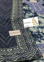 Embroidered Lawn 3 Piece Unstitched Suit SL-U3PE-DY25V2-10 - Summer Collection