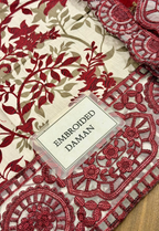 Embroidered Lawn 3 Piece Unstitched Suit RL-CHR9260-B - Summer Collection