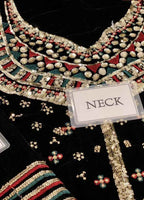 Embroidered Unstitched 3 Piece Velvet Suit JV-VF-2037 - Party Wear