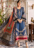Blue Embroidered Unstitched 3 Piece Chiffon Suit MBC-BD-2407-22-Party Wear