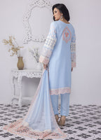 Embroidered Stitched 3 Piece Chiffon Suit PD-23-104 Ready to Wear