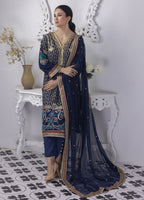 Embroidered Stitched 3 Piece Chiffon Suit PD-23-105 Ready to Wear
