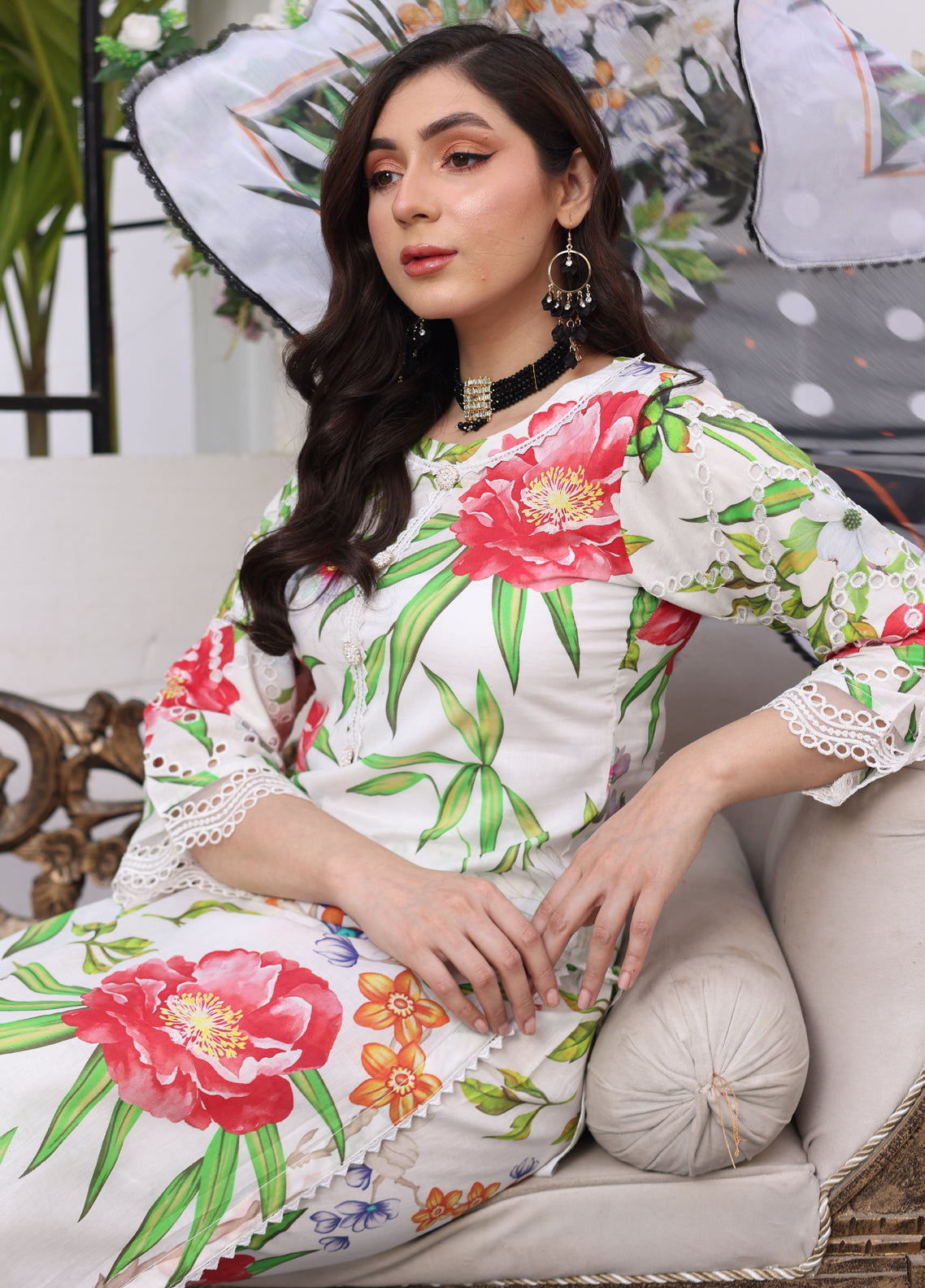 Aafreen By Polawn Embroidered Stitched 3 Piece Lawn Suit PD-24-203-B-Ready to Wear