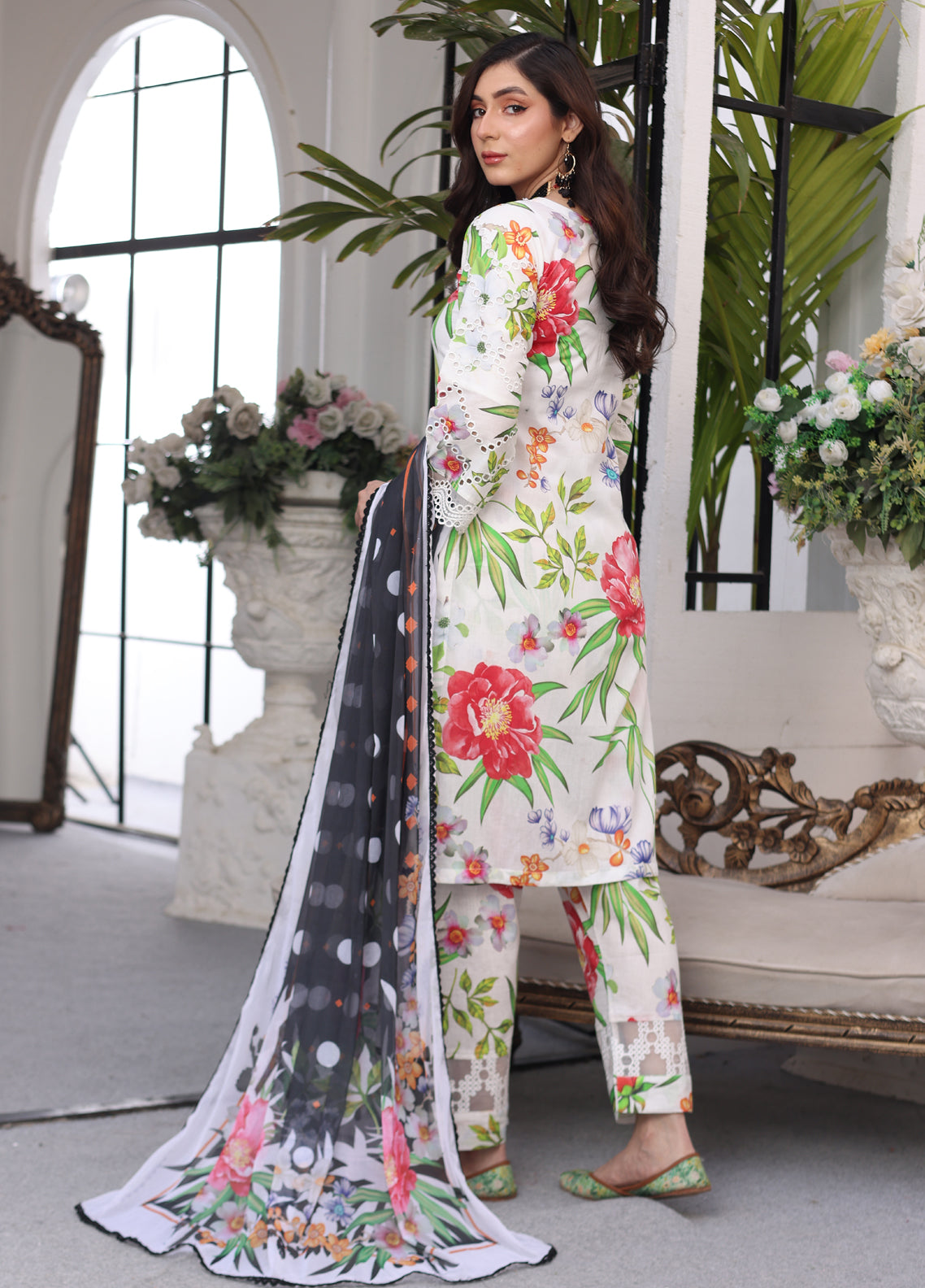 Aafreen By Polawn Embroidered Stitched 3 Piece Lawn Suit PD-24-203-B-Ready to Wear