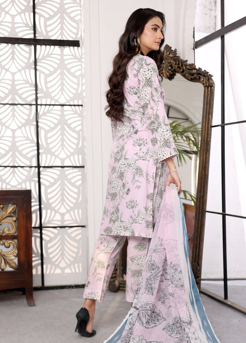 Aafreen By Polawn Embroidered Stitched 3 Piece Lawn Suit PD-24-204-A-Ready to Wear