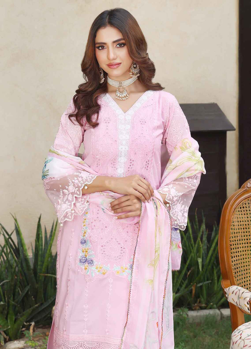 Embroidered Stitched 3 Piece Lawn Suit PD-24-303 - Ready to Wear