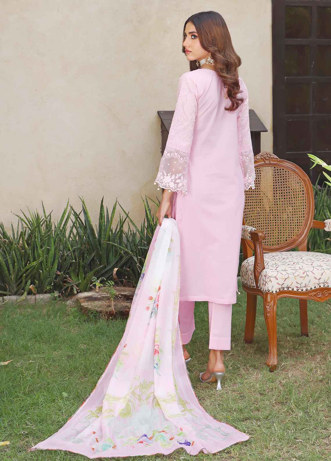 Embroidered Stitched 3 Piece Lawn Suit PD-24-303 - Ready to Wear