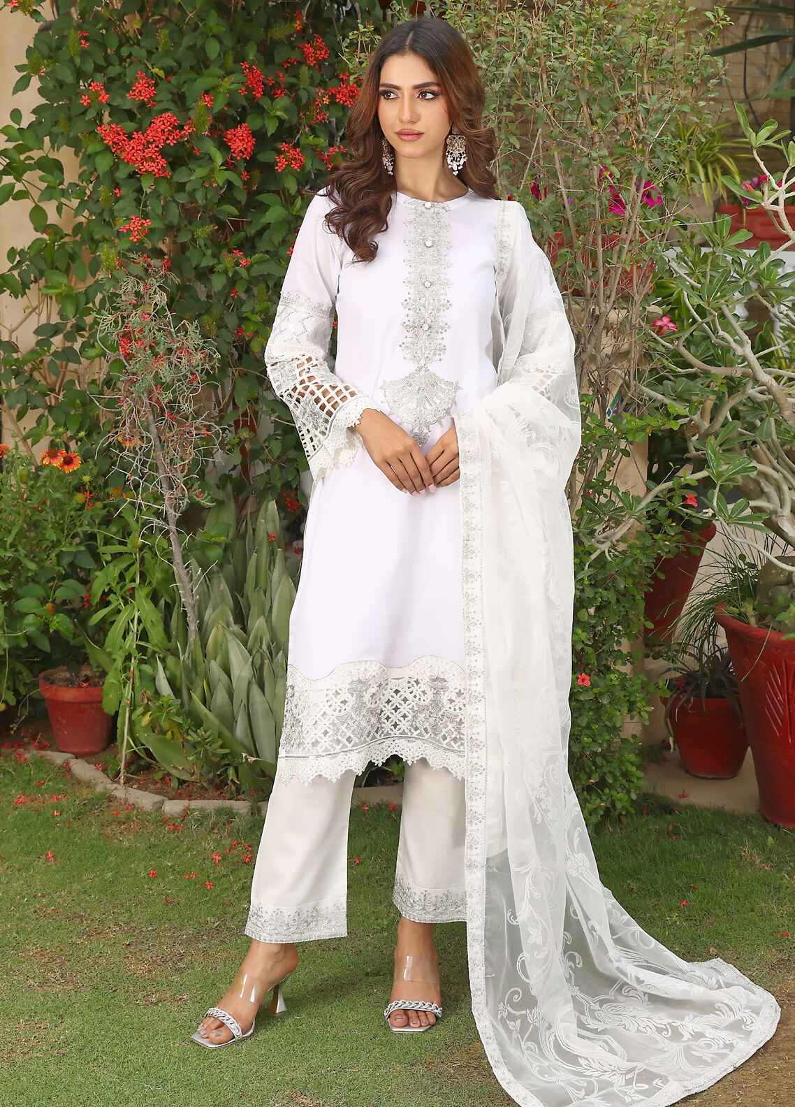 Embroidered Stitched 3 Piece Lawn Suit PD-24-306 - Ready to Wear