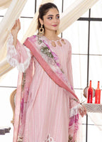 Husn By Polawn Embroidered Stitched 3 Piece Lawn Suit PD-24-503-B-Ready to Wear