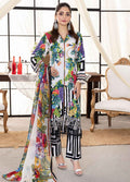 Husn By Polawn Embroidered Stitched 3 Piece Lawn Suit PD-24-504-A-Ready to Wear