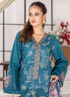 Husn By Polawn Embroidered Stitched 3 Piece Lawn Suit PD-24-505-B-Ready to Wear