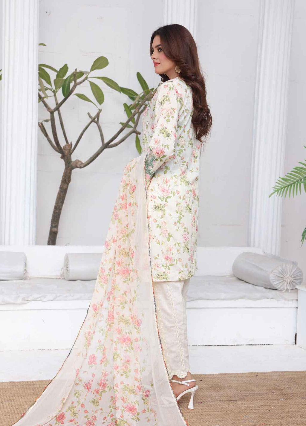 Printed Stitched 3 Piece Lawn Suit PD-25-102-Ready to Wear