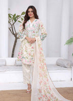 Printed Stitched 3 Piece Lawn Suit PD-25-102-Ready to Wear