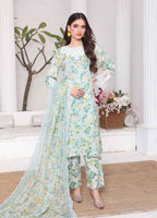 Printed Stitched 3 Piece Lawn Suit PD-25-103-Ready to Wear