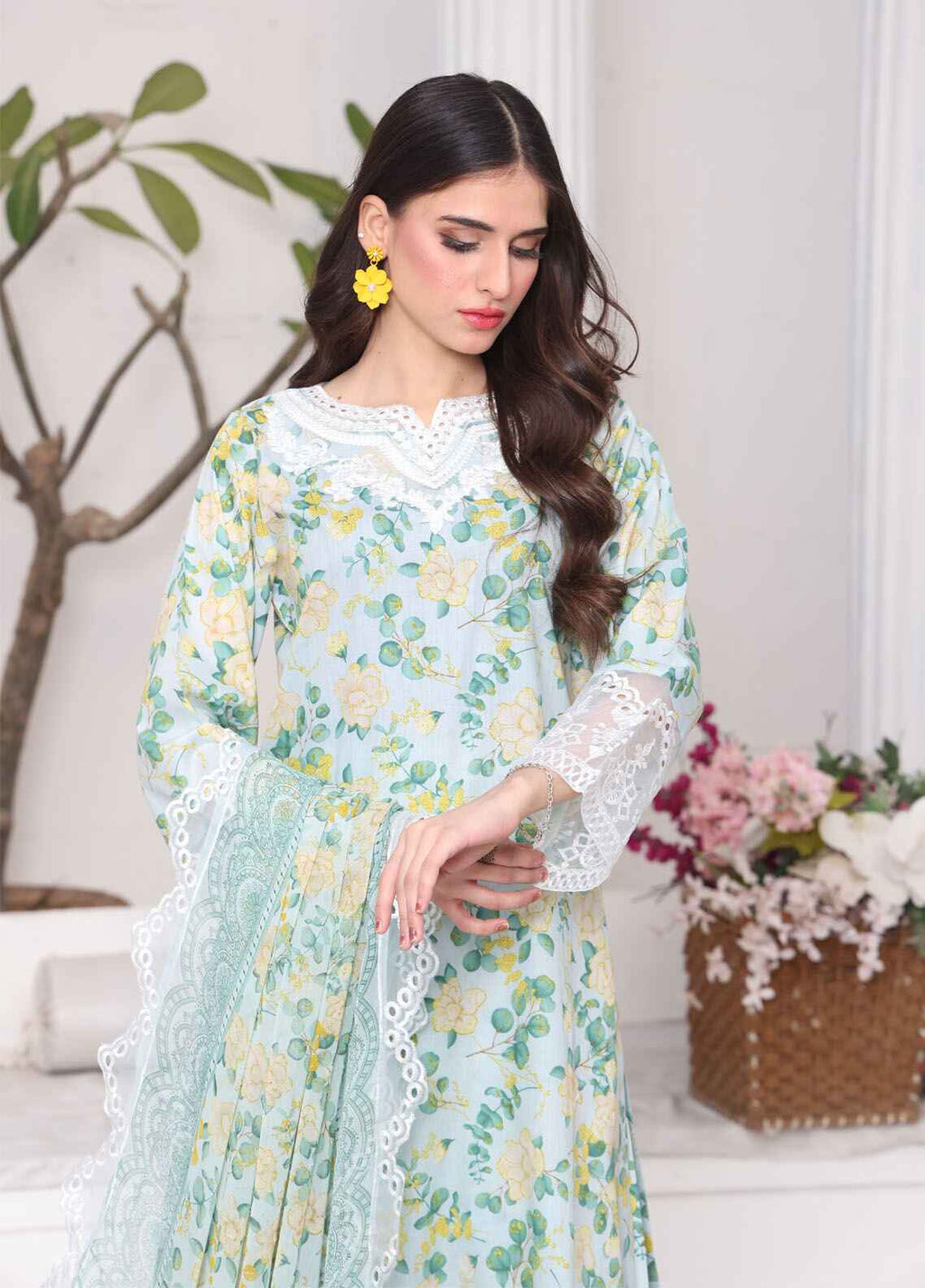 Printed Stitched 3 Piece Lawn Suit PD-25-103-Ready to Wear