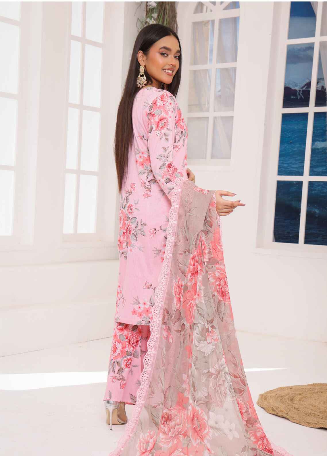 Printed Stitched 3 Piece Lawn Suit PD-25-104-Ready to Wear