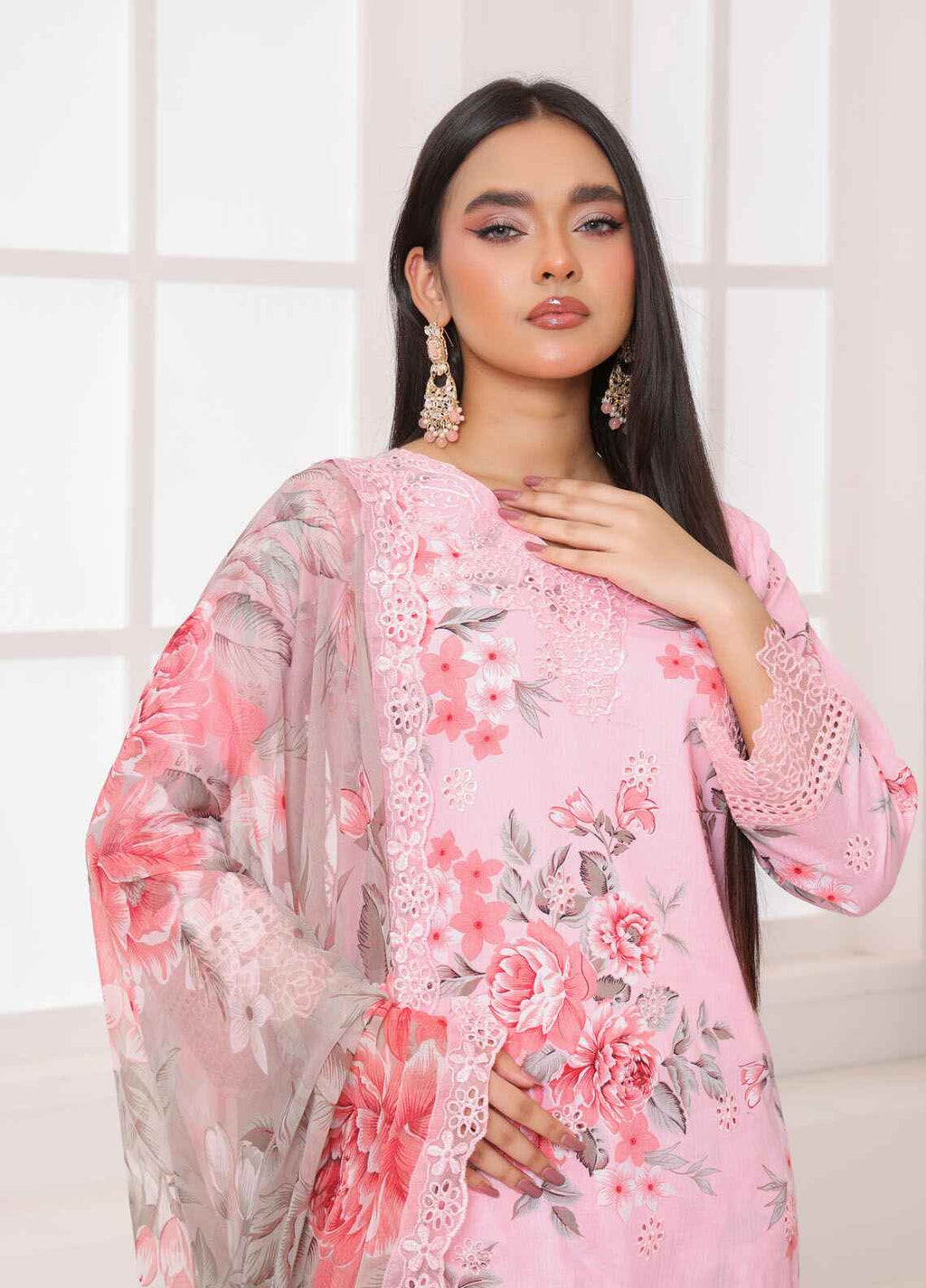 Printed Stitched 3 Piece Lawn Suit PD-25-104-Ready to Wear