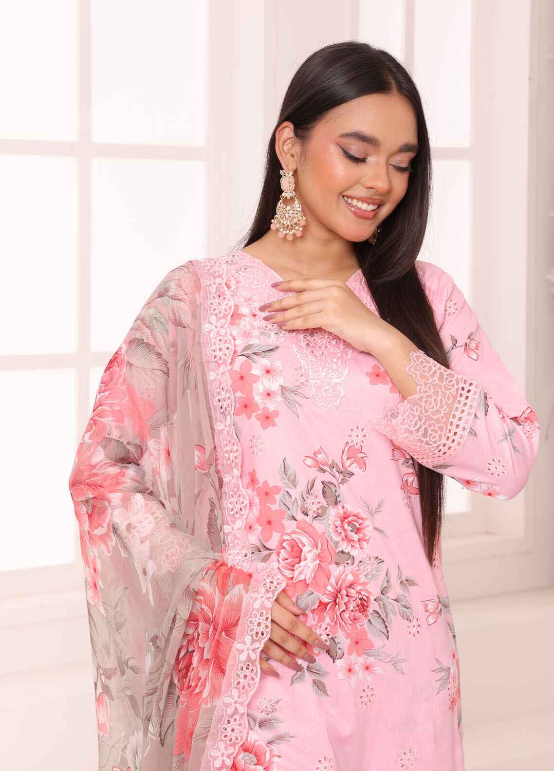 Printed Stitched 3 Piece Lawn Suit PD-25-104-Ready to Wear
