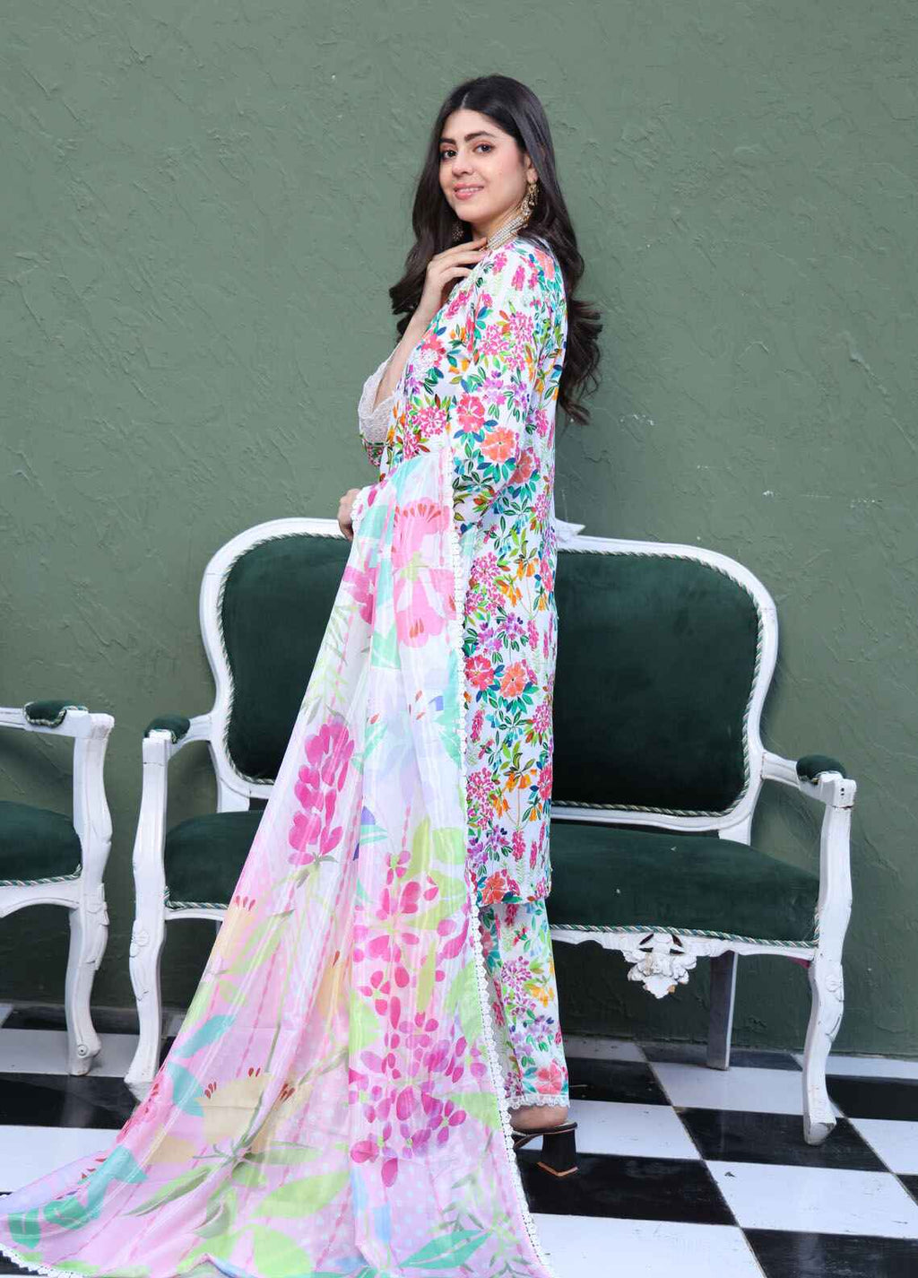 Printed Stitched 3 Piece Lawn Suit PD-25-105-Ready to Wear
