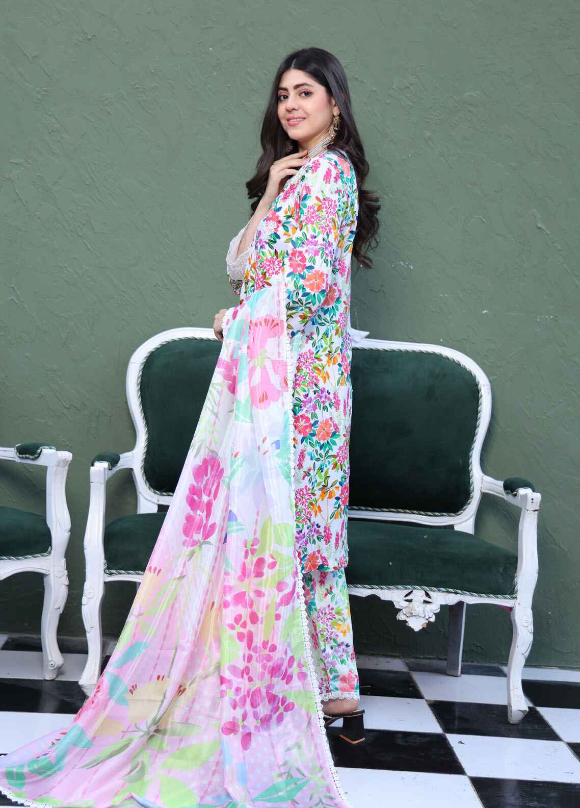 Printed Stitched 3 Piece Lawn Suit PD-25-105-Ready to Wear