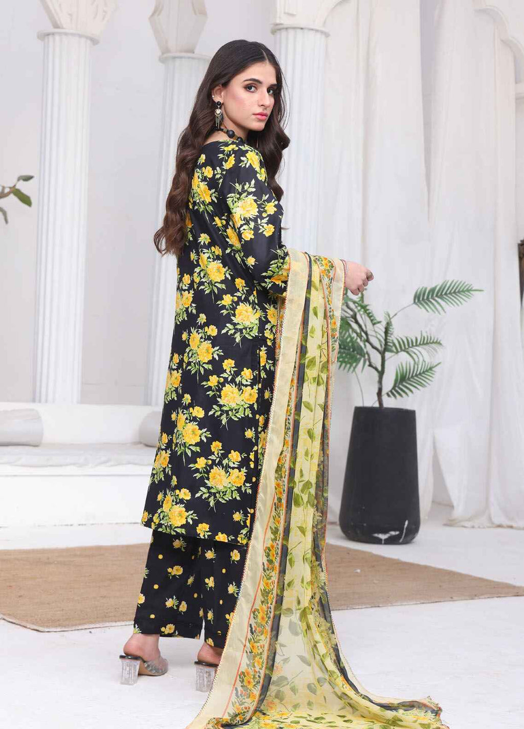 Printed Stitched 3 Piece Lawn Suit PD-25-106-Ready to Wear