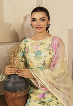 Jhilmil By Polawn Embroidered Stitched 3 Piece Lawn Suit PD-25-406-Ready to Wear