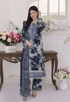 Jhilmil By Polawn Embroidered Stitched 3 Piece Lawn Suit PD-25-423-Ready to Wear
