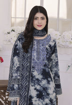 Jhilmil By Polawn Embroidered Stitched 3 Piece Lawn Suit PD-25-423-Ready to Wear