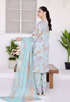 Jhilmil By Polawn Embroidered Stitched 3 Piece Lawn Suit PD-25-428-Ready to Wear