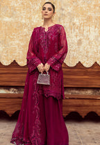 Embroidered Chiffon 3 Piece Unstitched Suit QC-WC-02 SIOFE-25 - Party Wear